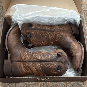 Ariat Circuit Striker Brown Leather Western Boots sz 12